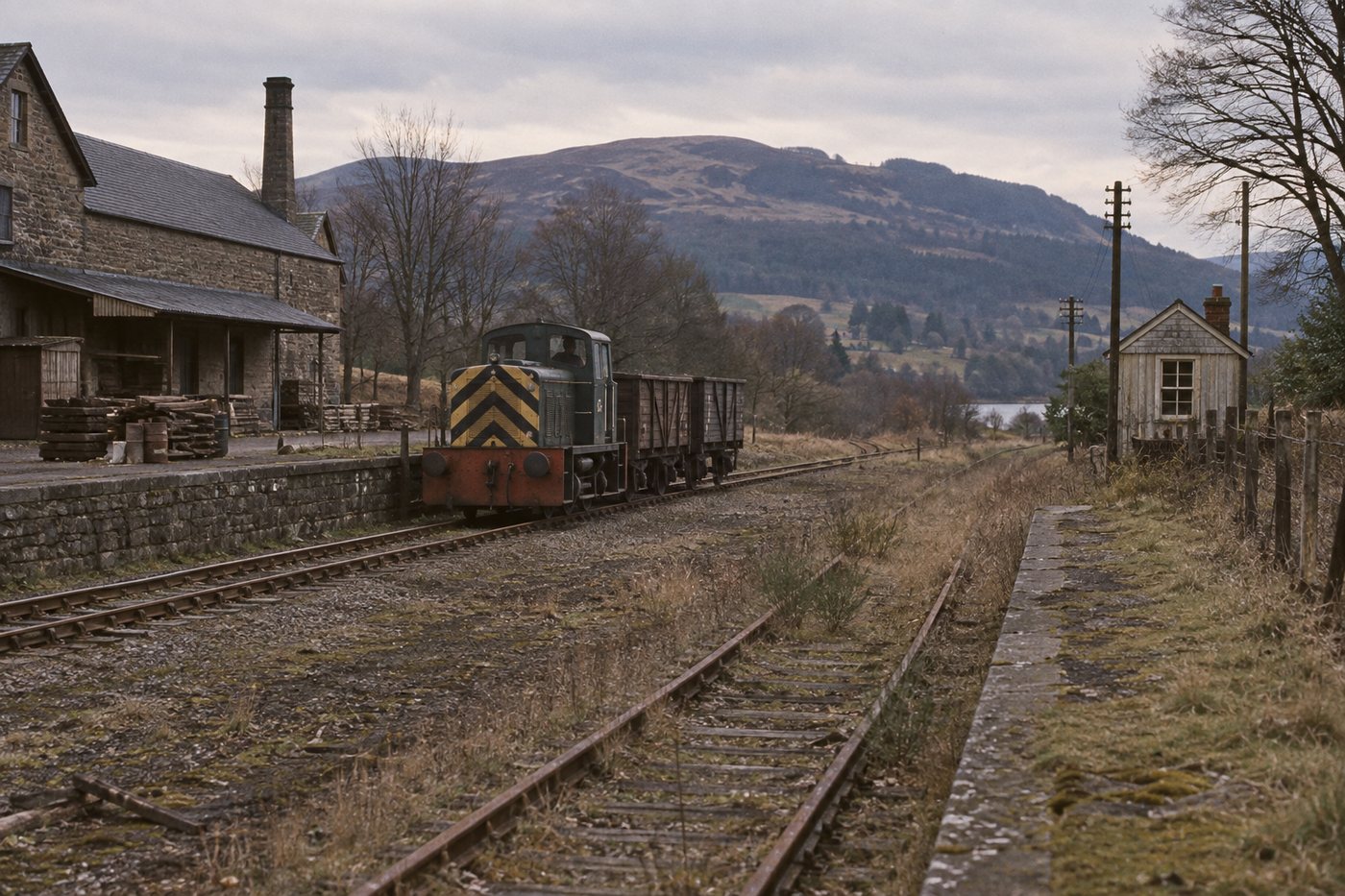 Interpretive reconstruction of the Springbank freight remnant after passenger closure