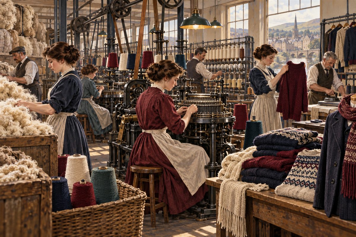 Interpretive illustration for From Wool to Wearer