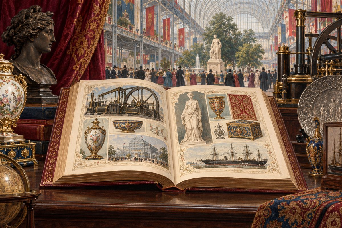 Interpretive illustration for Official Catalogue of the Great Exhibition